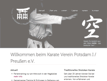 Tablet Screenshot of karate-verein.de